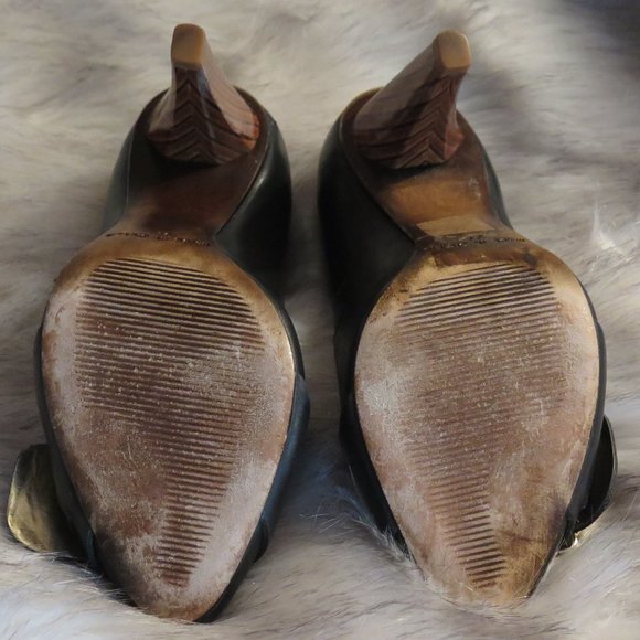 VIANNI COLLECTION LEATHER SHOES WITH BUCKLE DETAIL - Picture 7 of 12